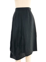 Hermes Black Linen Skirt Bottom arcadeshops.com