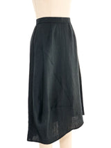 Hermes Black Linen Skirt Bottom arcadeshops.com