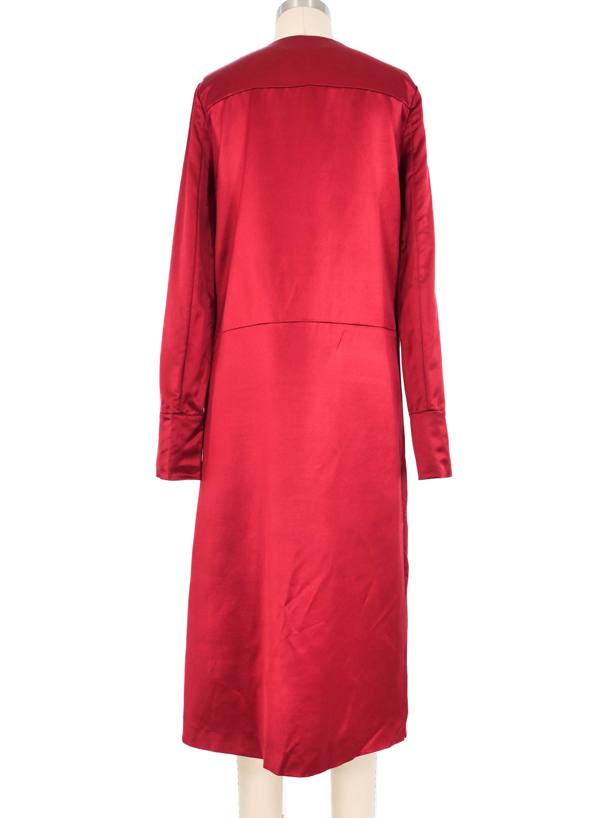 Maison Margiela Crimson Satin Dress