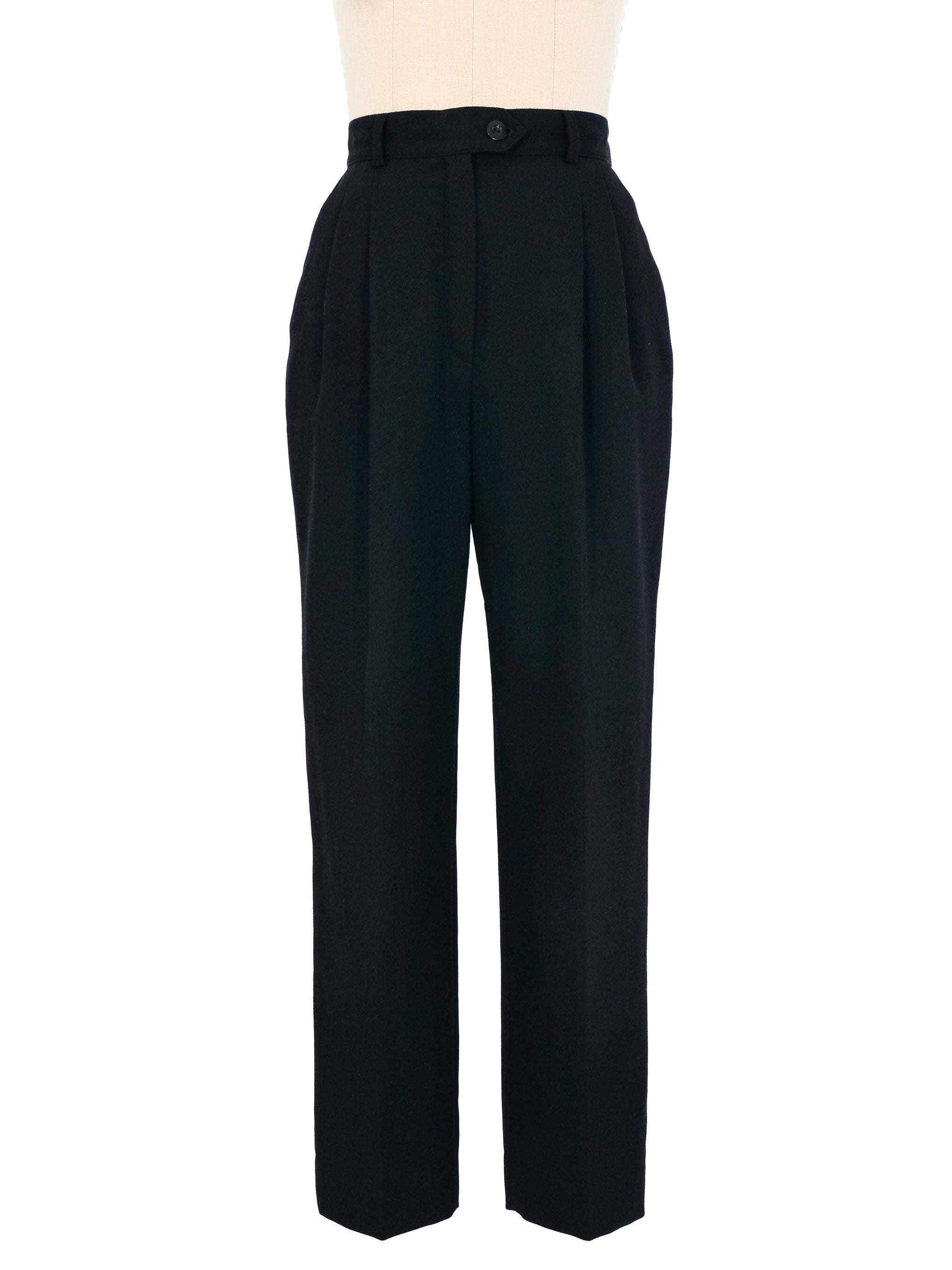 アッキー 　ESCADA 754303F4 Escada Black High Waisted Trousers