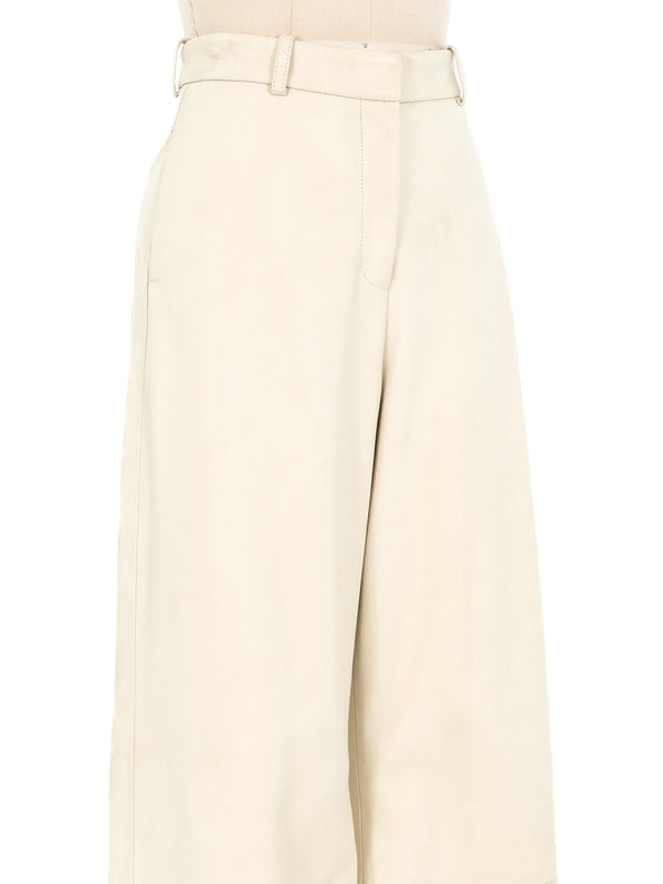 Rosetta Getty Straight Leg Leather Trousers Bottom arcadeshops.com