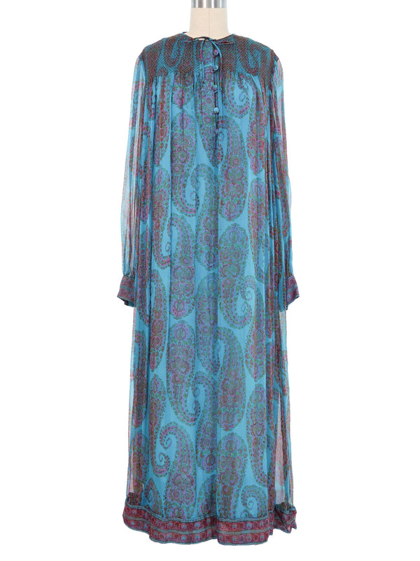 Treacy Lowe Paisley Printed Indian Dress Dress arcadeshops.com