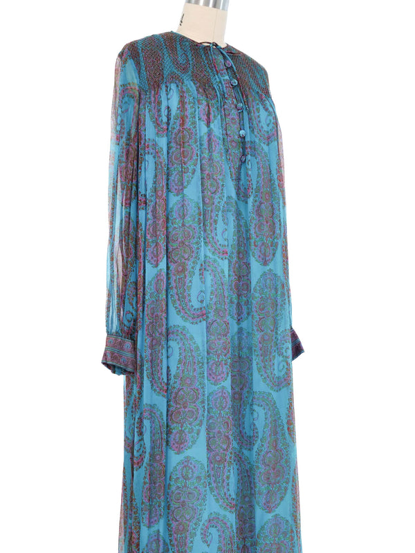 Treacy Lowe Paisley Printed Indian Dress Dress arcadeshops.com