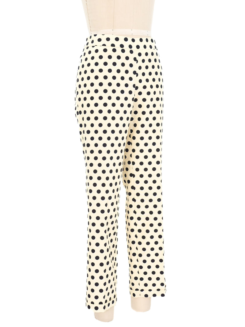 Rochas Polka Dot Cigarette Pants Bottom arcadeshops.com