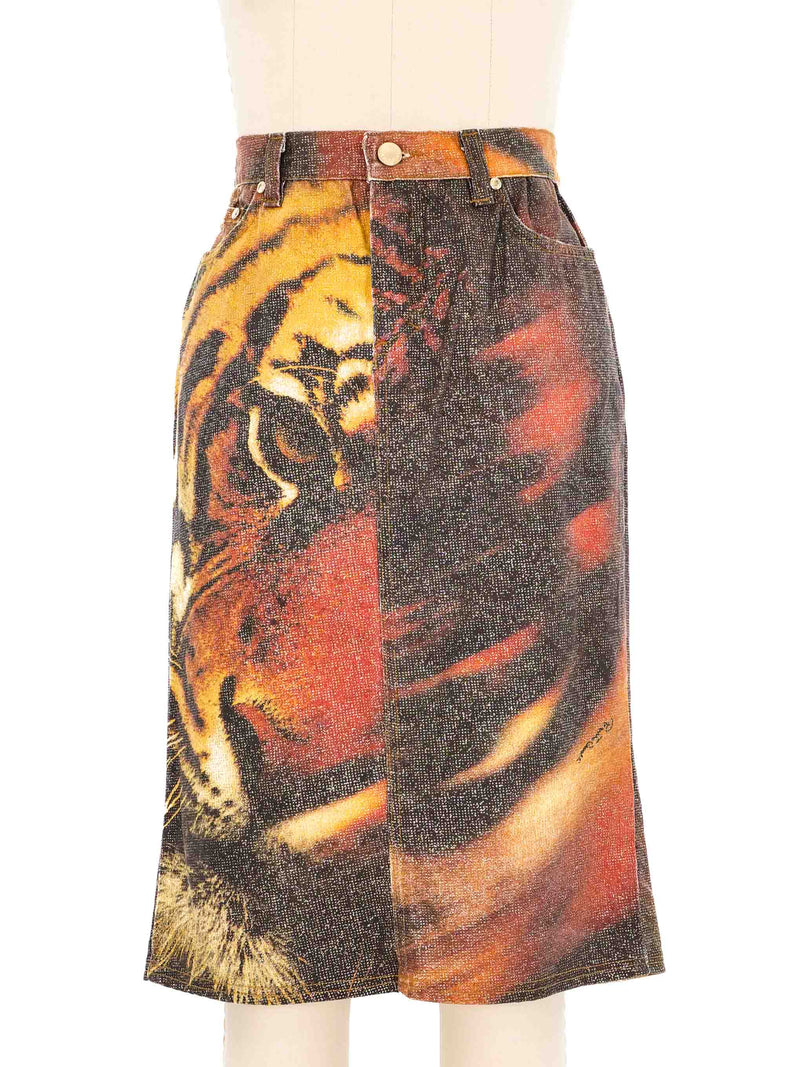 2001 Roberto Cavalli Tiger Print Ensemble Suit arcadeshops.com