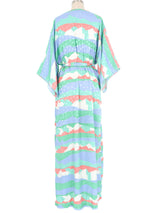 Mary McFadden Pastel Geometric Robe Jacket arcadeshops.com