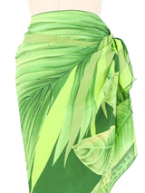 Gottex Leaf Print Sarong Bottom arcadeshops.com