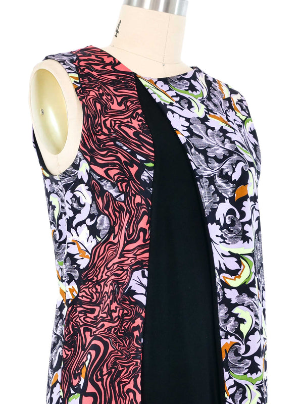 2012 Balenciaga Mixed Print Top Top arcadeshops.com