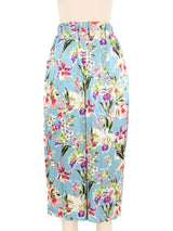 Junya Watanabe Floral Satin Crop Pants Bottom arcadeshops.com