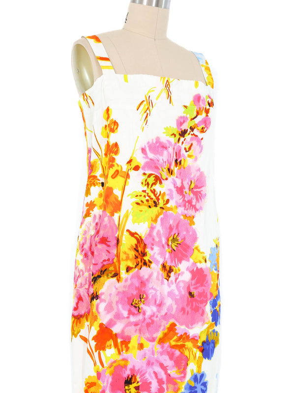 2020 Dries Van Noten x Christian Lacroix Floral Tank Dress Dress arcadeshops.com