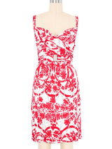 Gucci Floral Print Wrap Around Dress Dress arcadeshops.com