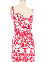 Gucci Floral Print Wrap Around Dress Dress arcadeshops.com