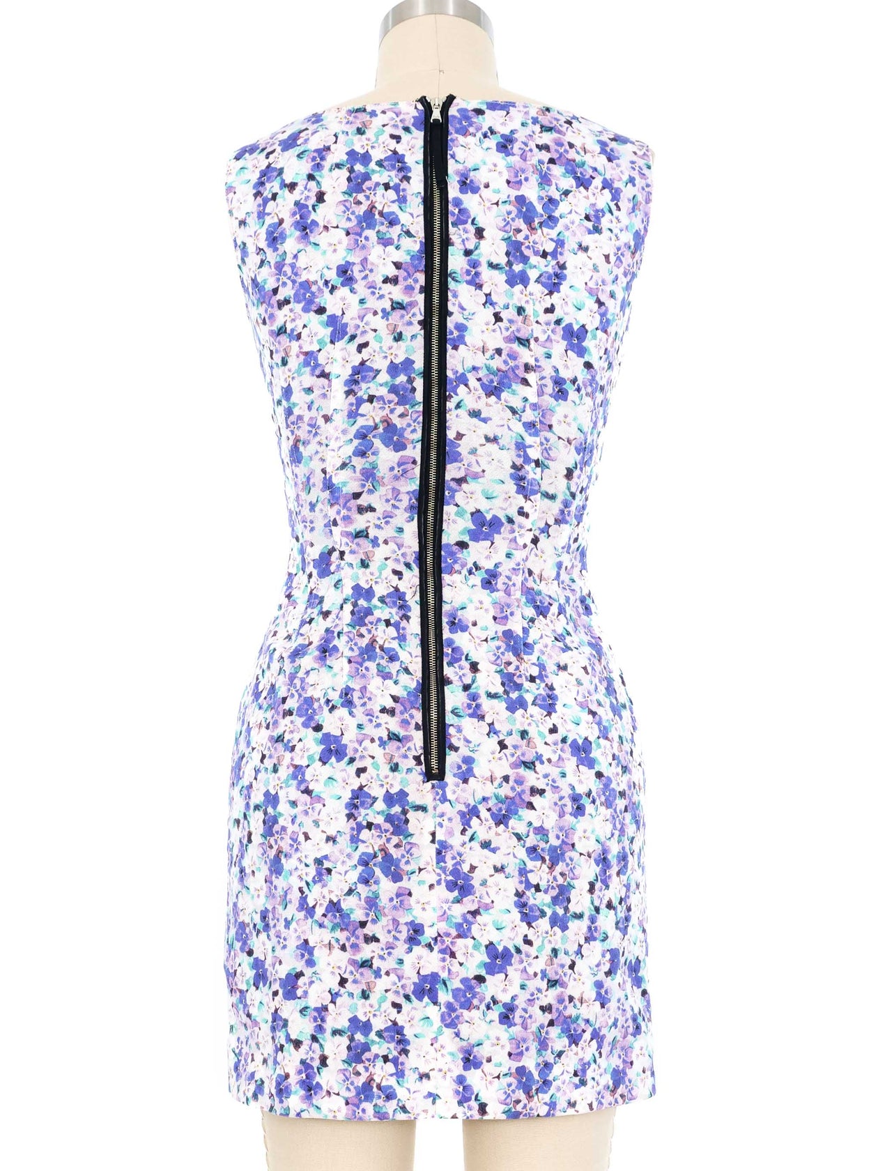 knee length dresses for ladies Dolce & Gabbana Lavender Floral Mini Dress