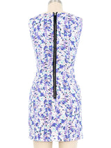 Dolce & Gabbana Lavender Floral Mini Dress Dress arcadeshops.com