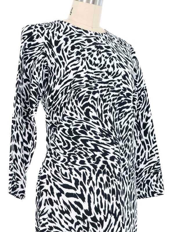 Yves Saint Laurent Animal Print Dress Dress arcadeshops.com