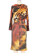 2001 Roberto Cavalli Tiger Print Ensemble Suit arcadeshops.com