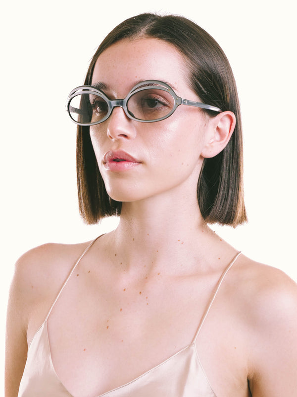 Ice Blue Space Age Sunglasses Accessory arcadeshops.com