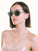 Jean Paul Gaultier Silver Frame Sunglasses Accessory arcadeshops.com