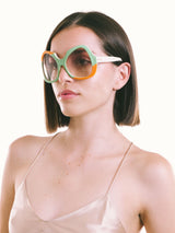 1960s Pucci Colorblock Shield Sunglasses Accessory arcadeshops.com