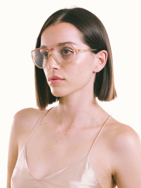 Cazal Red Accent Eyeglasses Accessory arcadeshops.com