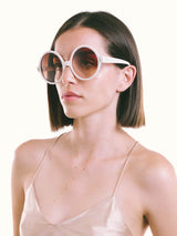 1960s Oversized Round Sunglasses Accessory arcadeshops.com