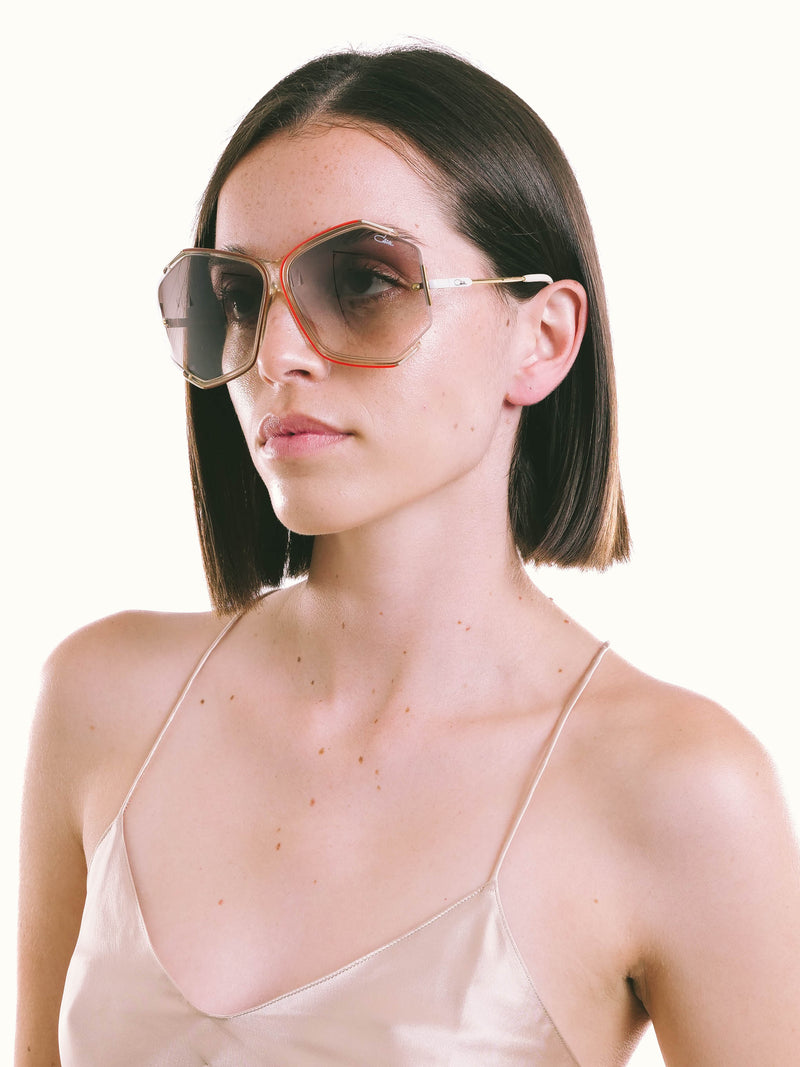 Cazal Coral Trim Butterfly Sunglasses Accessory arcadeshops.com