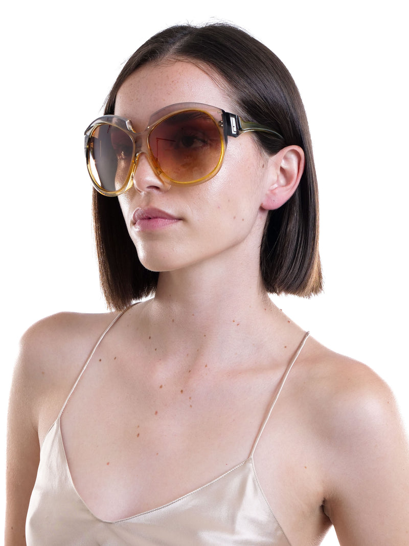 1970s Torrente Oversized Two Tone Sunglasses Accessory arcadeshops.com