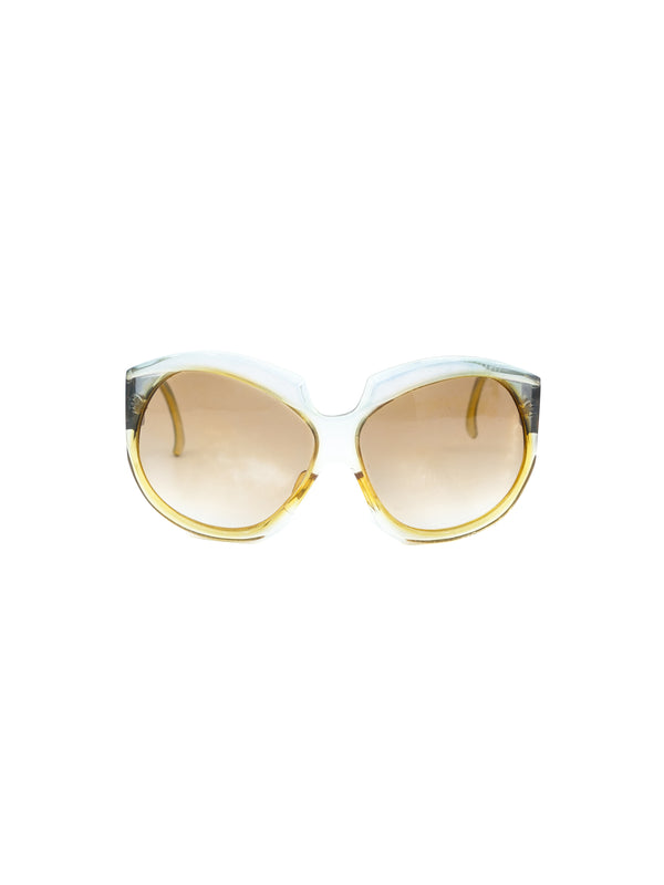 1970s Torrente Oversized Two Tone Sunglasses Accessory arcadeshops.com