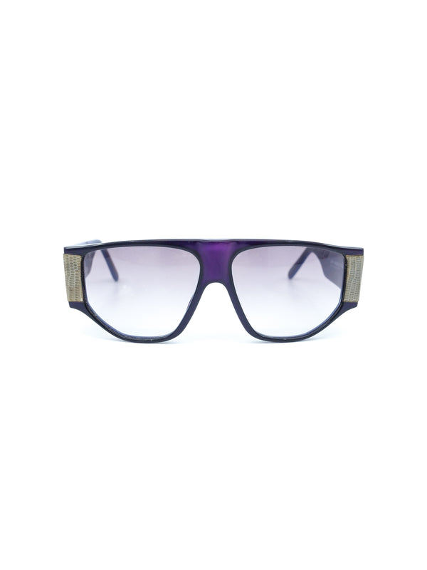 Emmanuelle Khanh Purple Shield Sunglasses Accessory arcadeshops.com