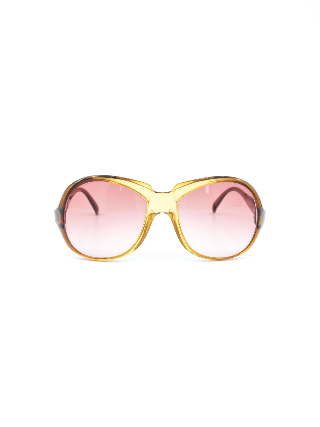 1970s GIVENCHY Ⅲ FRAME GERMANY AMBER琥珀色 Vintage Givenchy Eyeglasses Frames Oversized Women Amber RX