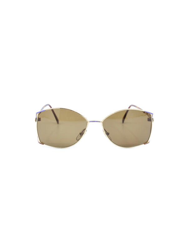 Goldtone Wireframe Butterfly Sunglasses Accessory arcadeshops.com