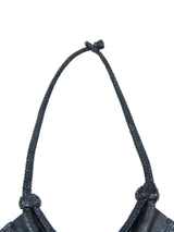 Woven Leather Bib Necklace Accessory arcadeshops.com