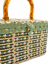 1970s Rick Rack Trim Box Purse Accessory arcadeshops.com