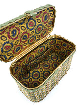 1970s Rick Rack Trim Box Purse Accessory arcadeshops.com