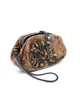 Christian Dior Beaded Velvet Patent Trimmed Clutch Accessory arcadeshops.com