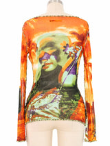 2000 Jean Paul Gaultier Tropical Acid Trip Mesh Top Top arcadeshops.com