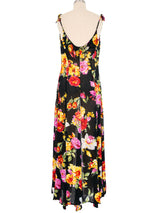 Thierry Mugler Open Front Floral Dress Dress arcadeshops.com