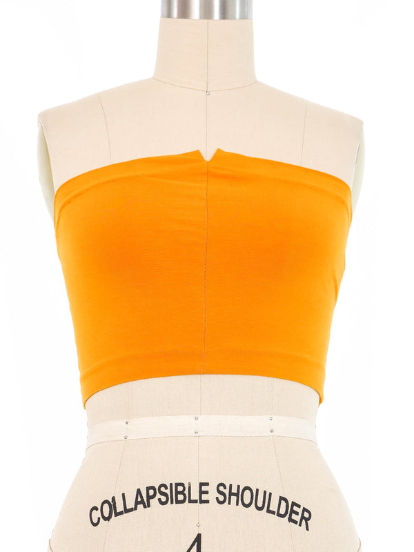 Romeo Gigli Pumpkin Jersey Tube Top Top arcadeshops.com