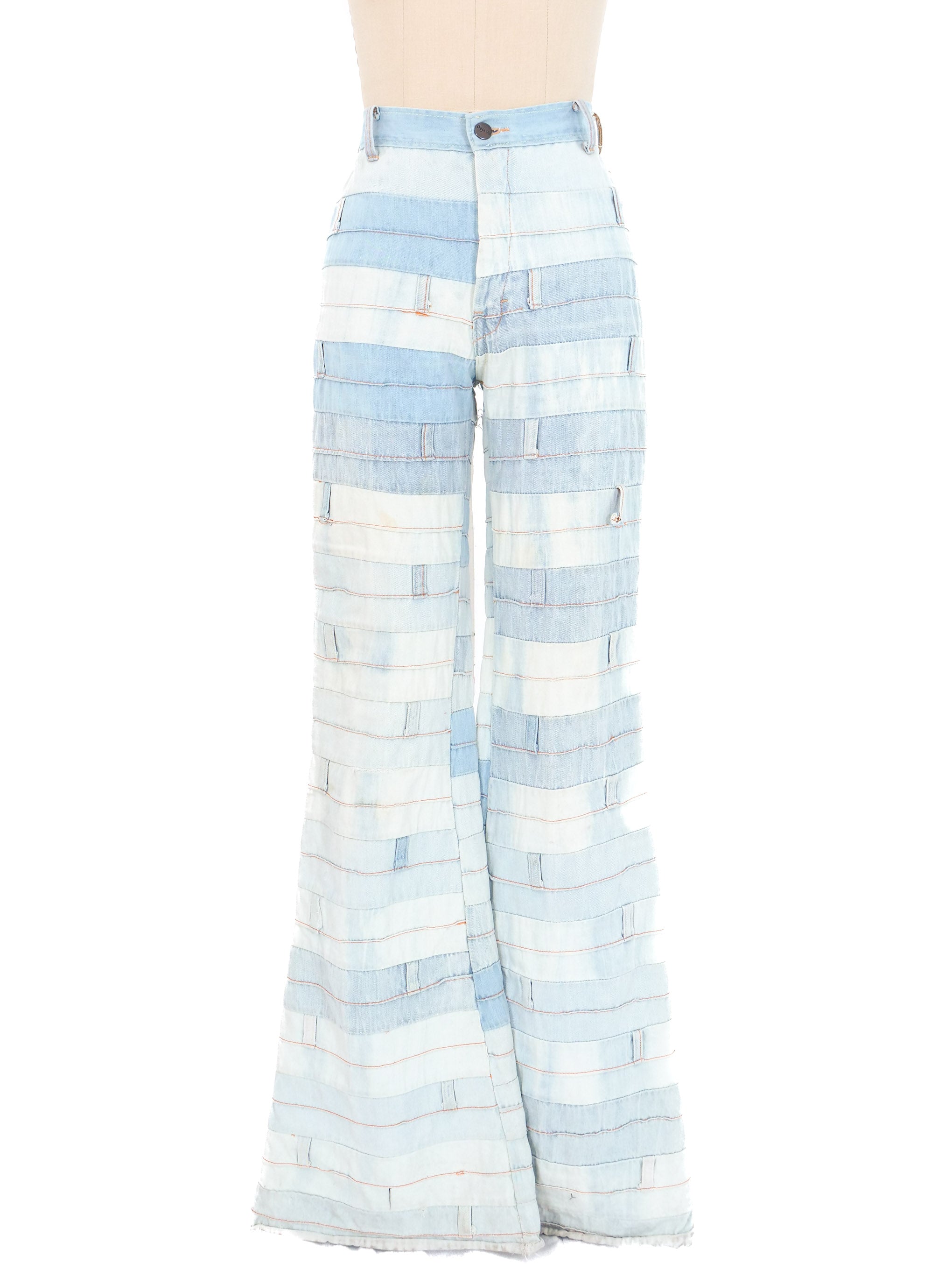 1960's – 1970's Patchwork Flare Pants - Candy's Costume Shop