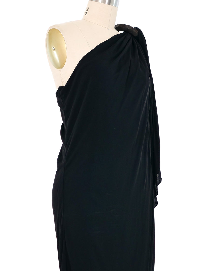 Jean Paul Gaultier Draped Jersey One Shoulder Dress Dress arcadeshops.com