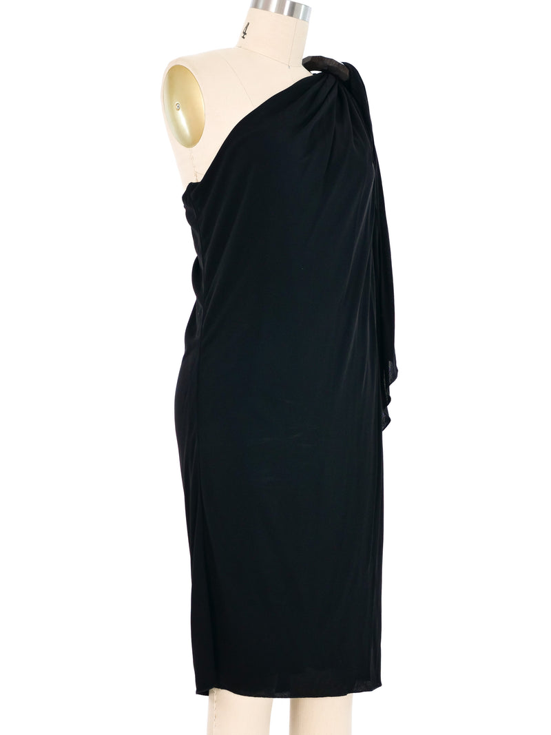 Jean Paul Gaultier Draped Jersey One Shoulder Dress Dress arcadeshops.com