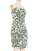 Jacqueline de Ribes Dot Printed Bustier Dress Dress arcadeshops.com