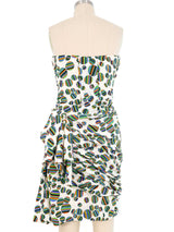 Jacqueline de Ribes Dot Printed Bustier Dress Dress arcadeshops.com