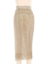 Missoni Fringed Metallic Mesh Sarong Bottom arcadeshops.com