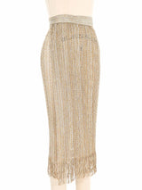 Missoni Fringed Metallic Mesh Sarong Bottom arcadeshops.com