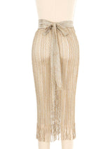 Missoni Fringed Metallic Mesh Sarong Bottom arcadeshops.com