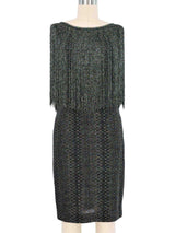 Missoni Fringed Metallic Knit Dress Dress arcadeshops.com