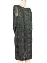 Missoni Fringed Metallic Knit Dress Dress arcadeshops.com