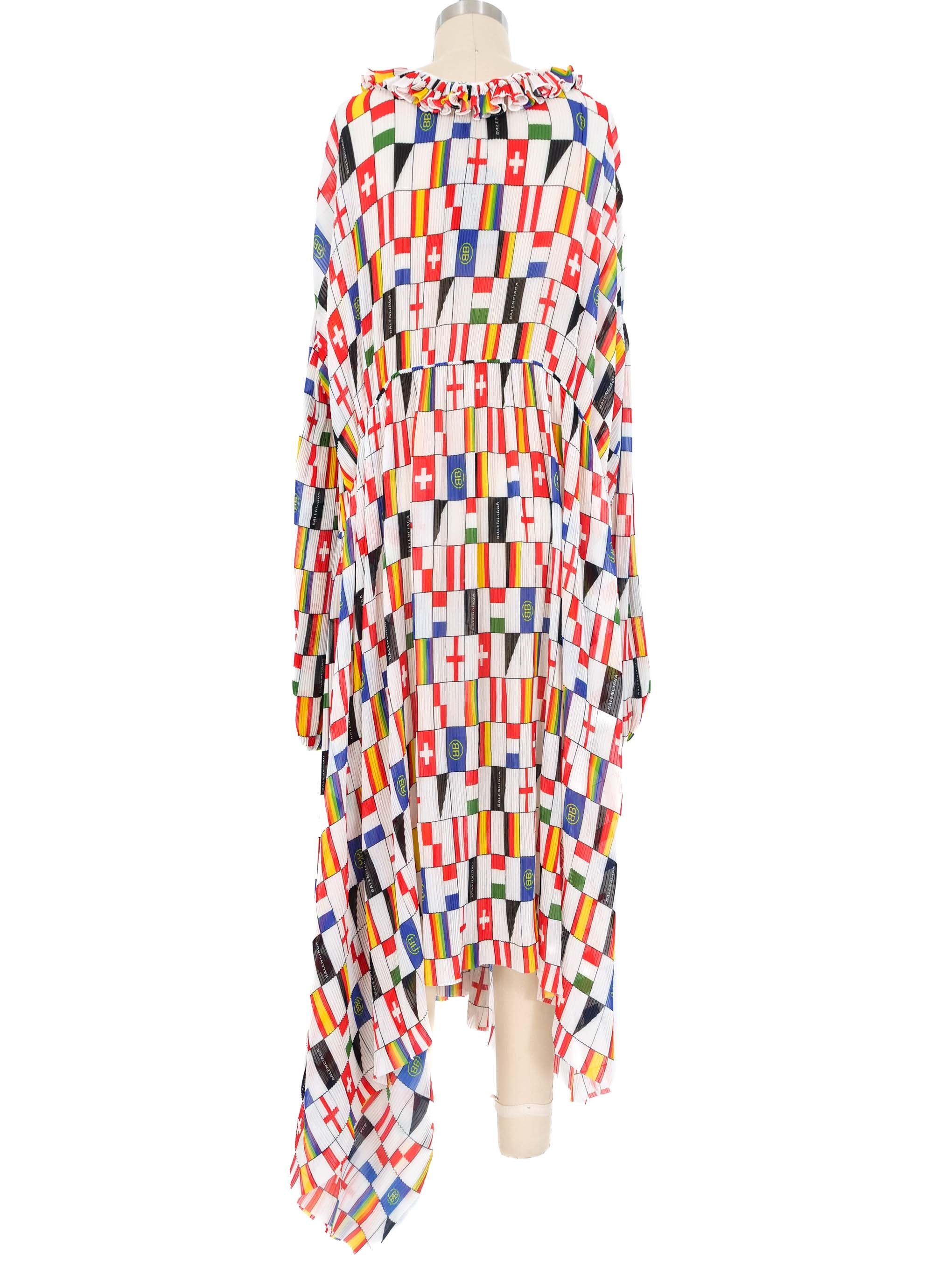 ワンピース Balenciaga Printed dress SchaferandweinerShops Anguilla - Printed asymmetrical dress