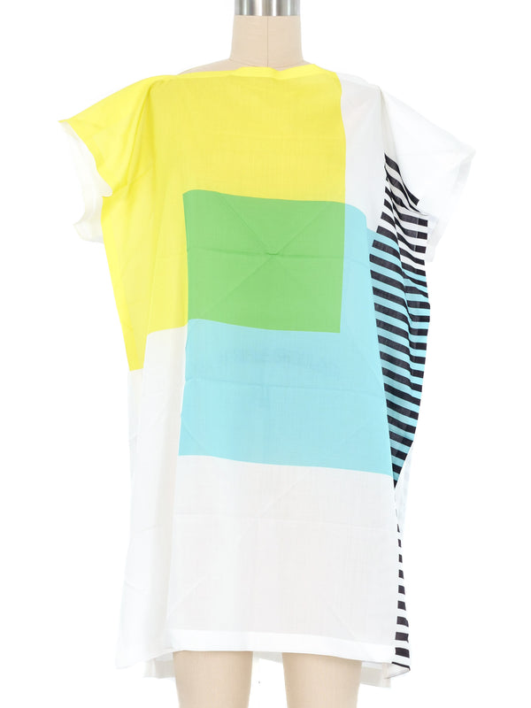 Issey Miyake Color Block Cotton Dress Dress arcadeshops.com